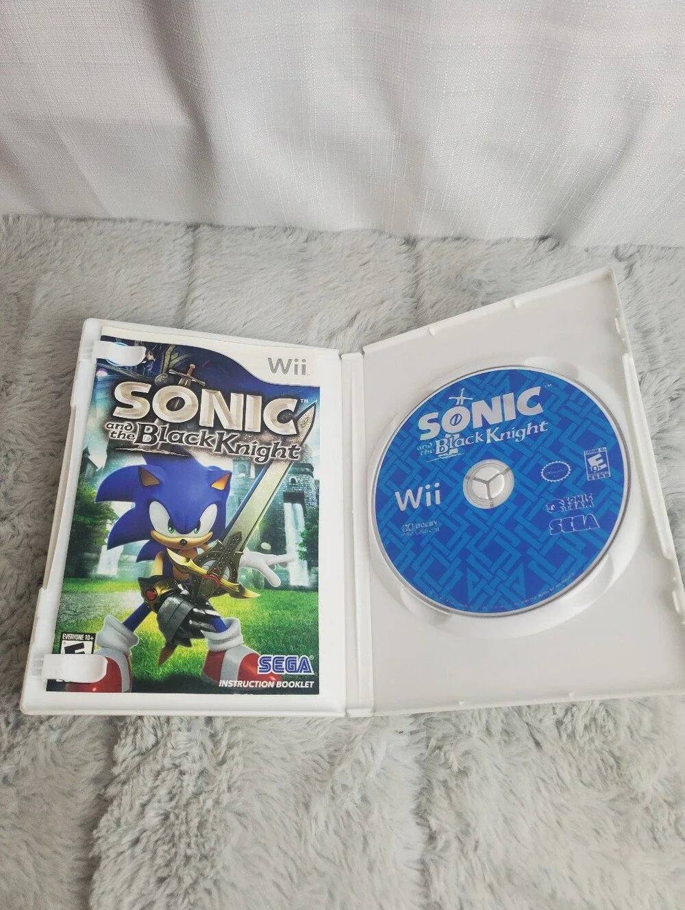 Sonic and the Black Knight (Nintendo Wii, 2009) Original Case & Manuel Works!
